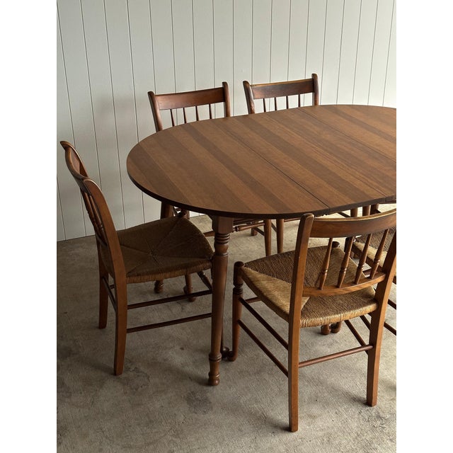 Vintage Mid Century Maple Dining Table by Tell City Chair Company For Sale - Image 11 of 11