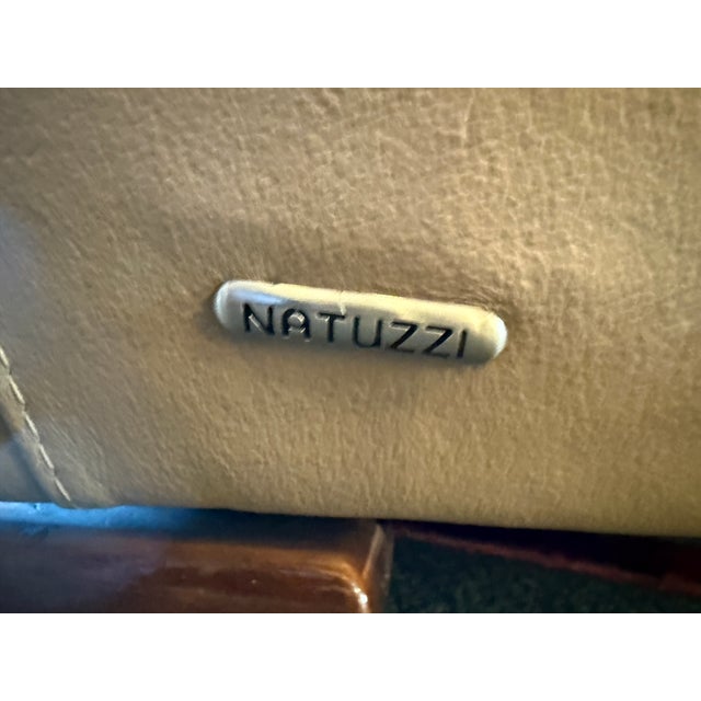 Contemporary Natuzzi Editions Collection Leather Lounge Chair For Sale - Image 3 of 12