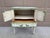 Vintage French Provincial Cream & Sage Green Painted Nightstand With Botanical Decoration For Sale - Image 9 of 14