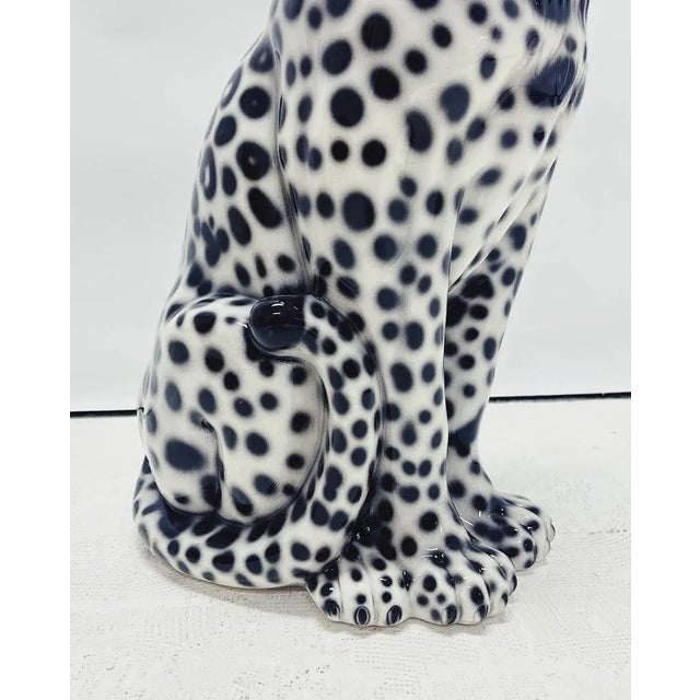 Snow Leopard Ceramic Figurine from Ceramiche Boxer For Sale - Image 4 of 7