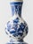 Vintage Royal Delft Blue & White Ceramic Table Lamps with New Vermilion Silk Shades, Set of 2 For Sale - Image 11 of 18