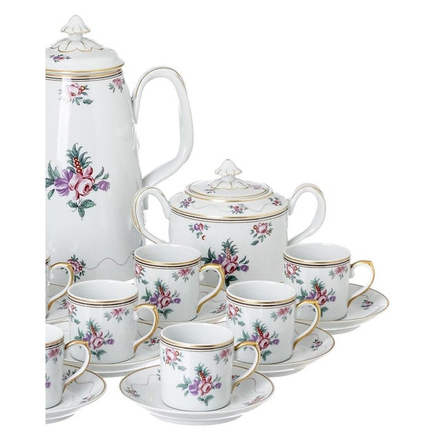 Porcelain Coffee Service from Vista Alegre, Set of 26 For Sale - Image 4 of 8