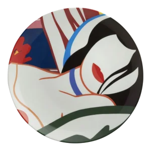 Tom Wesselmann, "Vivienne", Limoges Plate, France