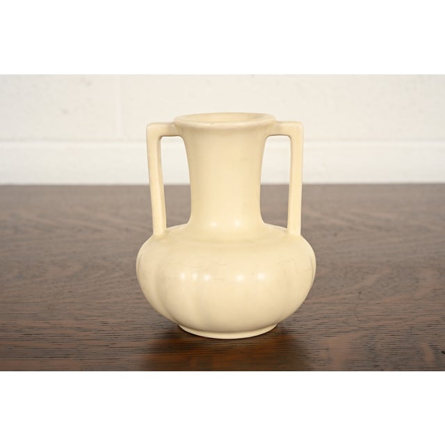 Rookwood Pottery Arts & Crafts Glazed Ceramic Handled Vase, 1934 For Sale - Image 12 of 12
