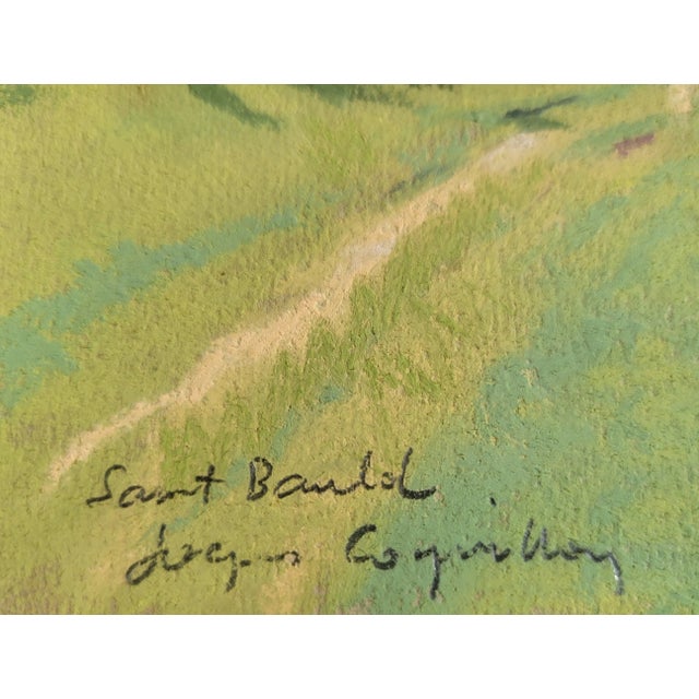 Jacques Coquillay (B. 1935, France), "Saint Bandol". Pastel on Board For Sale In Denver - Image 6 of 10