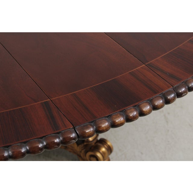 Vintage Regency Style Mahogany Radial Table For Sale - Image 17 of 18