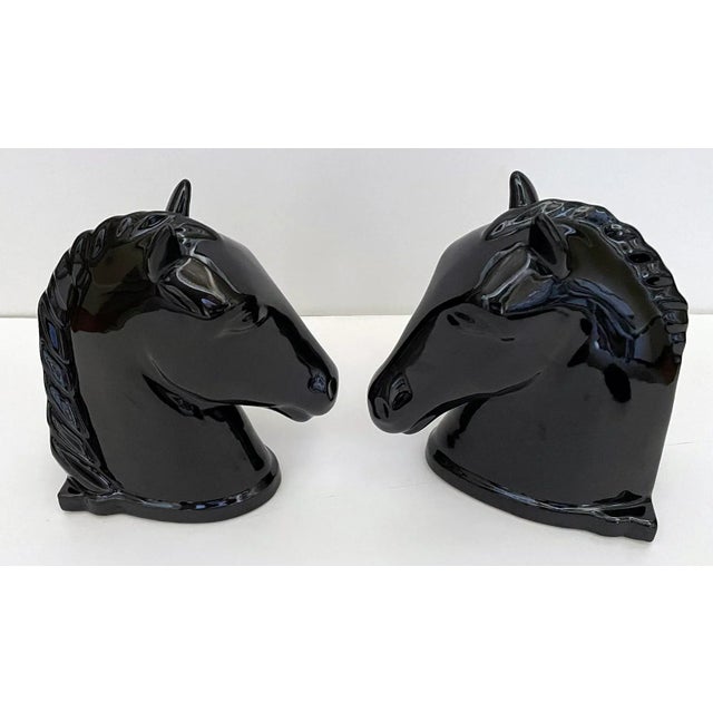 Textile 1950s Horse Head Bookends - a Pair For Sale - Image 7 of 7