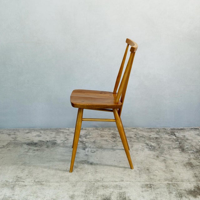 Wood Elm and Beech 391 Dining Chairs by Lucian Ercolani for Ercol, 1980s, Set of 4 For Sale - Image 7 of 16