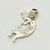 Black Vintage Calvin Begay Contemporary Southwestern Navajo Sterling, Blue Opal & Jet Dancing Horn Player Pendant For Sale - Image 8 of 11