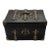 French Antique Box With Brass For Sale