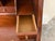 Wood 1960s Henkel Harris Wild Cherry Lady Astor Writing Desk For Sale - Image 7 of 17