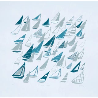 "Coastal Sails" Blakely Little Limited Edition Print For Sale