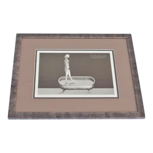 Contemporary Richard Stine Signed Lithograph of Lady in Bathtub 250/250