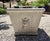 Vintage Cast Concrete Lions Head Planter For Sale In Los Angeles - Image 6 of 12