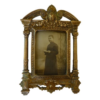 19th Century Neo-Renaissance Gilt Bronze Photo Frame For Sale