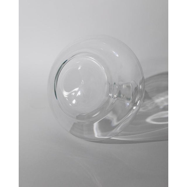 Vintage Italian Glass Decanter with Stopper, 1980s For Sale - Image 10 of 11