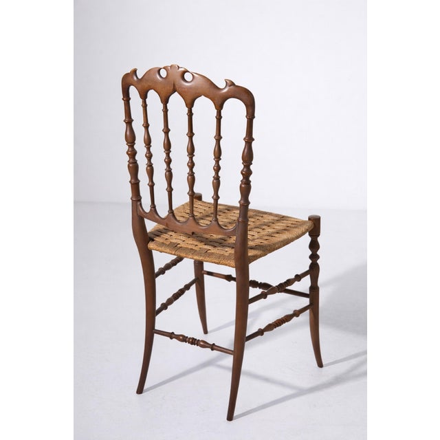 Italian Chiavarine Umbertine Chairs with Rope, 1920s, Set of 6 For Sale - Image 9 of 12