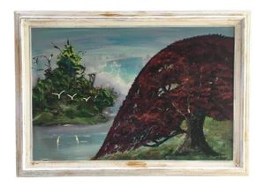 Highway Men Style Florida Landscape Painting