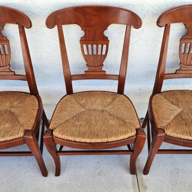 French Country Dining Chairs by Hickory Chair Co Set of 4 For Sale - Image 11 of 17