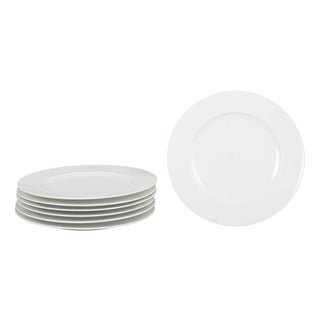 Plates in White Porcelain by Rosenthal, Germany, 1980s, Set of 7 For Sale