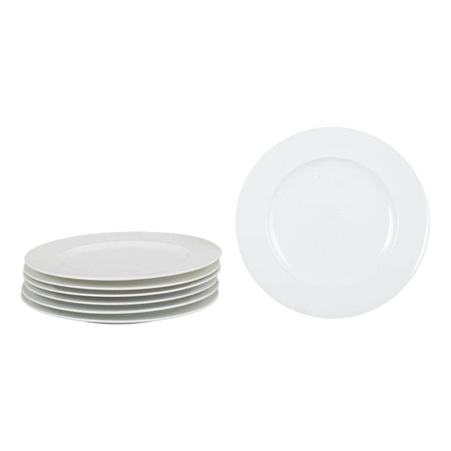 Plates in White Porcelain by Rosenthal, Germany, 1980s, Set of 7 For Sale