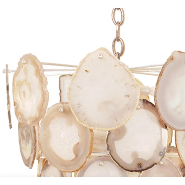 This is a classic piece from Marjorie's wildly successful line of agate Bebe chandeliers. It is made of a hand wrought...