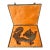 Late 20th Century Chinese Art Carved Archaic Style Puzzled Jade Plaque Dragon Sculpture Display Silk Case For Sale