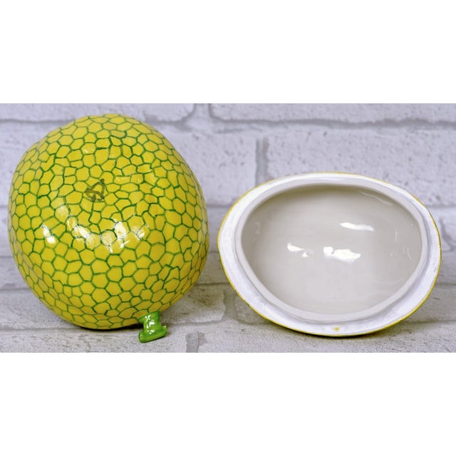 Ceramic Large Trompe l'Oeil Box "Melon Charentais" - Didier Gardillou For Sale - Image 7 of 9
