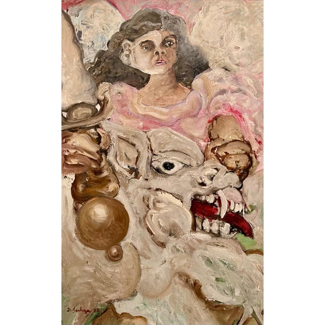 Diego Barboza - 1945-2003 Hand signed and dated 1988 Oil on Canvas Diego Barboza was born the Carabobo street of...