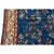 Vintage Blue Chinese Peking-Style Floral Pagoda Rug For Sale - Image 6 of 11
