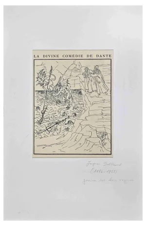 Jacques Beltrand, The Hell of Dante, Early 20th Century, Woodcut