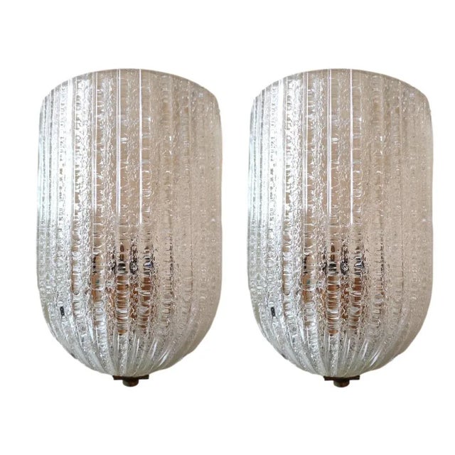 Wall Lights by Barovier & Toso, 1950s, Set of 2 For Sale - Image 8 of 8