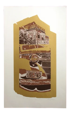 1980s Dean Konopisos "Oh Just Back of Sloppy Joes" II Signed Serigraph