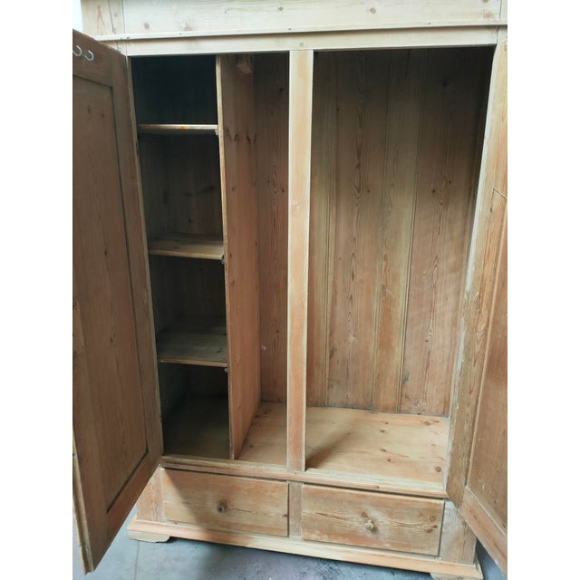 Wood Mid-Century Modern Scandinavian Wooden Wardrobe, 1980 For Sale - Image 7 of 8