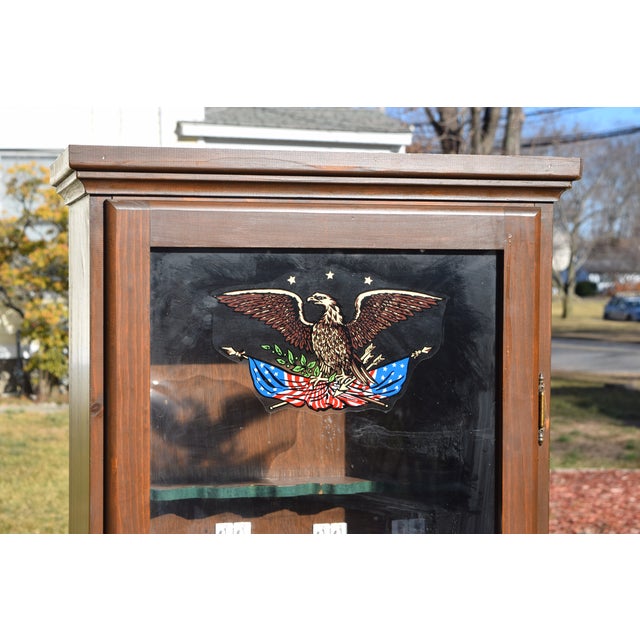 1970s Vintage Wooden Gun Case Holds 6 Rifles with Orig. Lock