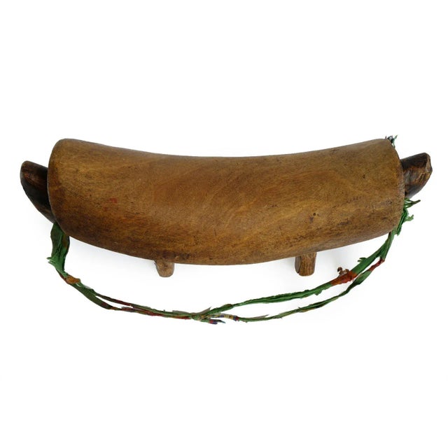 Tribal Vintage Tribal African Carved Wood Headrest For Sale - Image 3 of 5