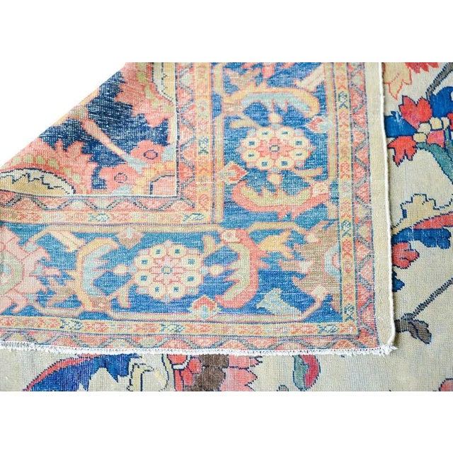 Late 19th Century Persian Sultanabad Rug For Sale - Image 10 of 12