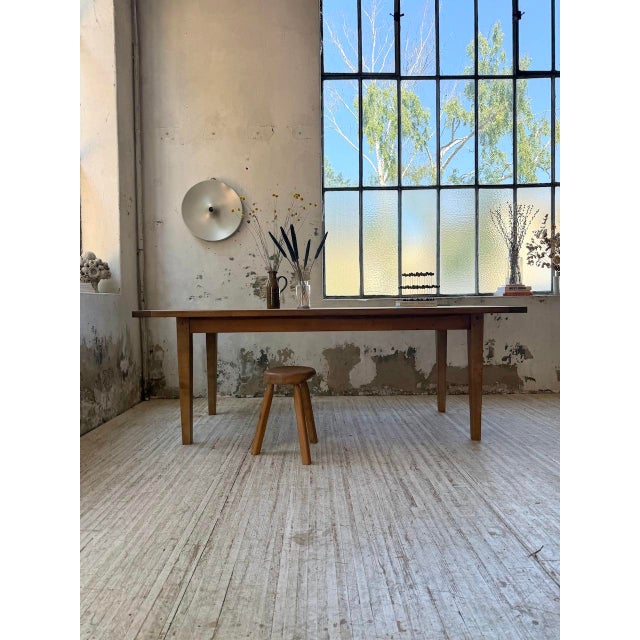 Pine and Oak Farmhouse Table, 1950s For Sale - Image 11 of 18