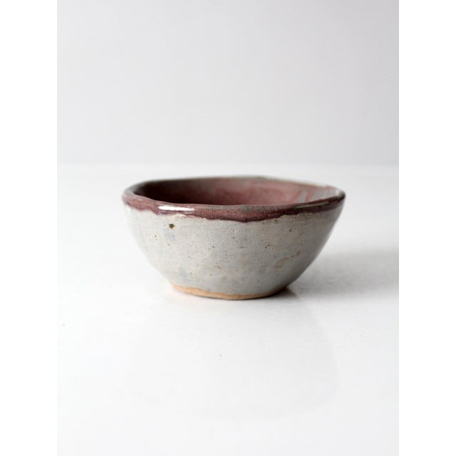 Vintage Handmade Studio Pottery Bowl For Sale - Image 9 of 13