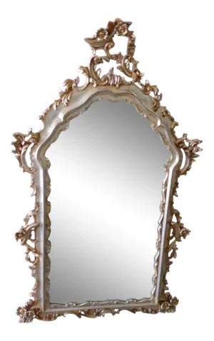 Roberto Giovannini Hand Carved Florentine Floral Mirror