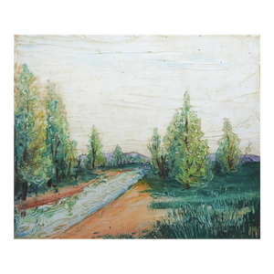 Mid 20th Century Impressionist River Landscape Painting