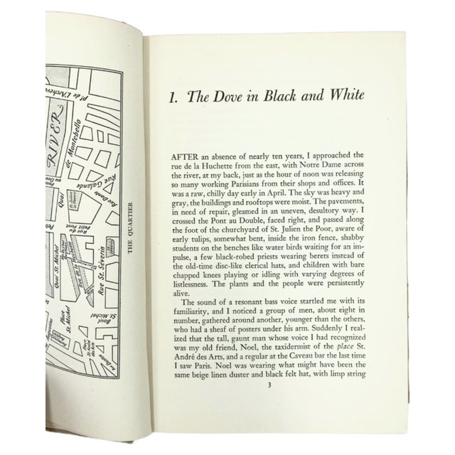 Paper Springtime in Paris by Elliot Paul 1950 First Edition Hardcover Book For Sale - Image 7 of 12