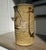 Beautifully minimal 1970s handmade vase with abstract shapes and speckled glaze. A perfect vessel for colorful Fall...