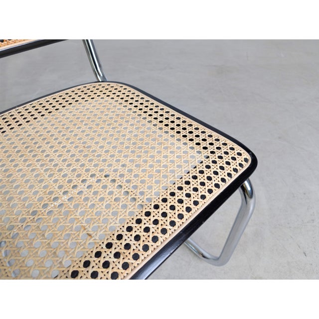 Beige Viennese Cane S32 Cantilever Chair by Marcel Breuer for Thonet For Sale - Image 8 of 11