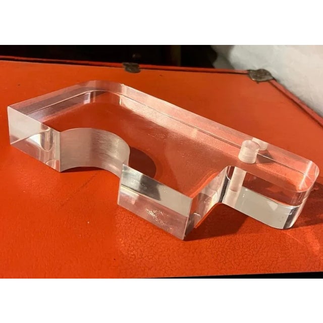 Guzzini 1970’s Silvio Russo for Guzzini Lucite Bear For Sale - Image 4 of 5