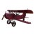 Large Vintage Handmade Wooden Airplane Model Biplane, 1930s For Sale