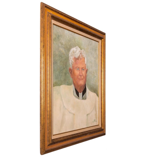 Traditional Catholic Priest Portrait Sterling Reis For Sale - Image 3 of 6