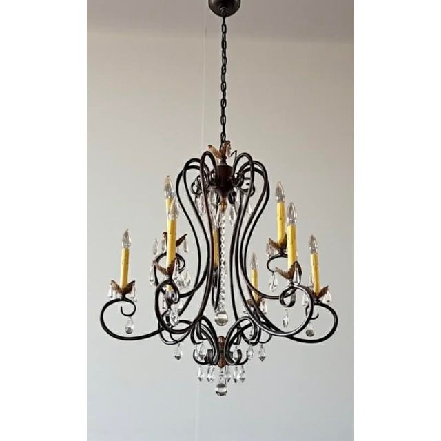 2000 - 2009 Liebestraum 9 - Light Mahogany Bronze Dining Chandelier by H. A. Framburg For Sale - Image 5 of 13