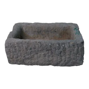 20" Inch Long Hand Chiseled Stone Trough 24-24