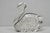 Godinger Vintage Art Nouveau Godinger Italy Silver Plated Swan Bird Napkin Letter Holder For Sale - Image 4 of 13